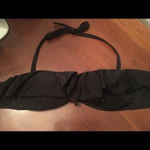 NWOT VS black ruffled bikini top